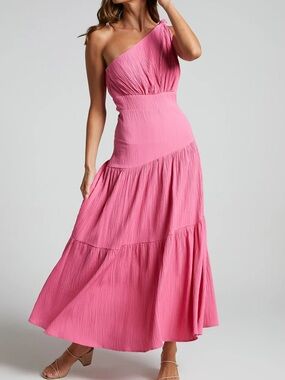 heidi maxi dress satin ruched bust tie back dress Showpo. | Dresses | Heidi Maxi Dress Satin Ruched Bust Tie Back Dress In Pink